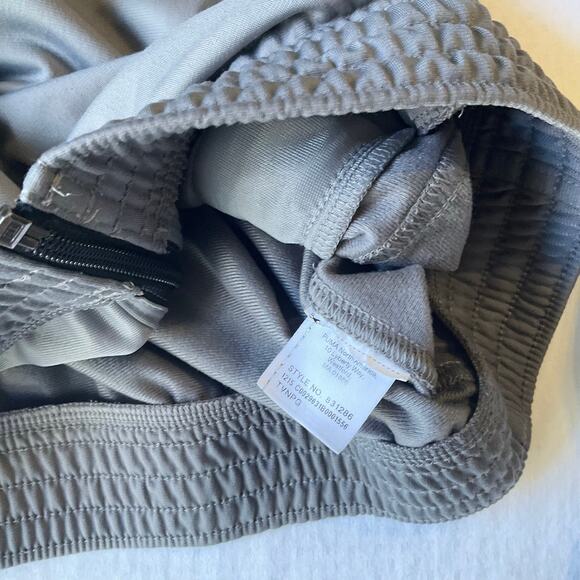 PUMA Men Jacket size M US Gray Full Zip Bomber Style - Picture 9 of 11